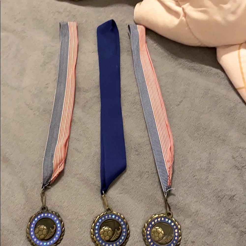 three soccer metals bundle